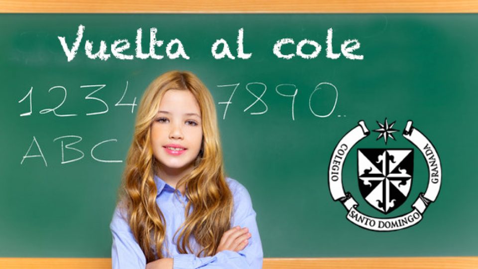 kid student girl on green school blackboard