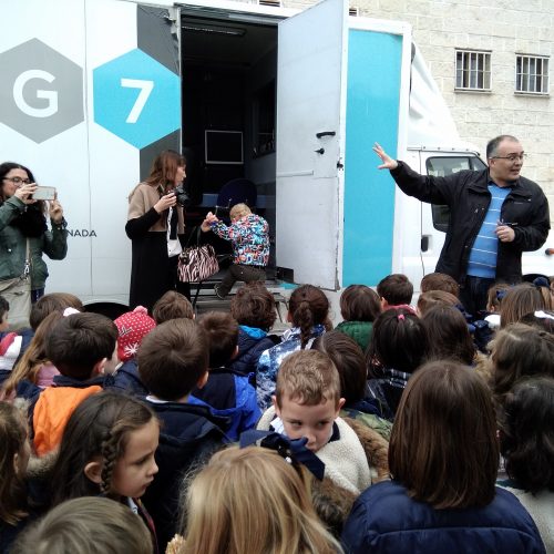 Visita de E. Infantil 5 años a TG7, la televisión municipal de Granada