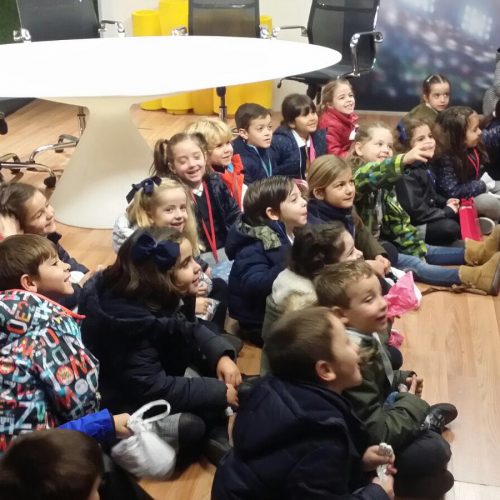 Visita de E. Infantil 5 años a TG7, la televisión municipal de Granada